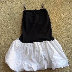 Motel rocks poplin Strapless Dress